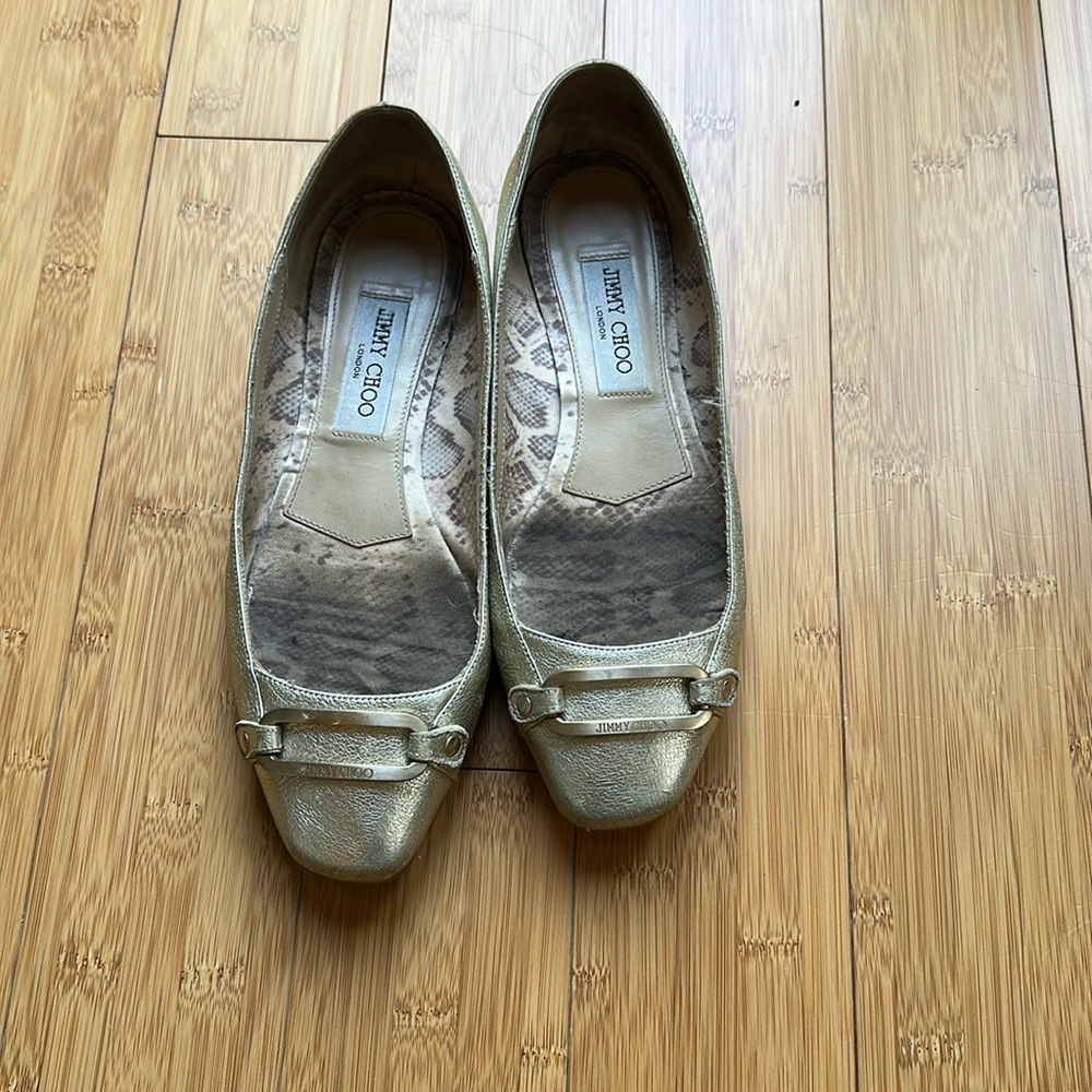 Jimmy Choo Ballet flats metallic gold size 40